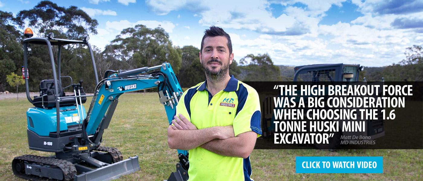 Huski Construction Equipment Huski M16U Zero Tailswing Mini Excavator